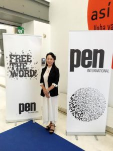 Sheng Xue at the Sept. 2016 PEN International Congress in Ourense, Spain